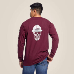 Mns Fr Roughneck Skull Logo Ls 10026435